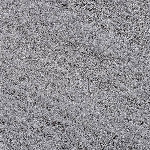Fellteppich Lavabile Extra rund Polyester - Dunkelgrau - Durchmesser: 120 cm