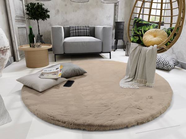 Fellteppich Lavabile Extra rund kaufen