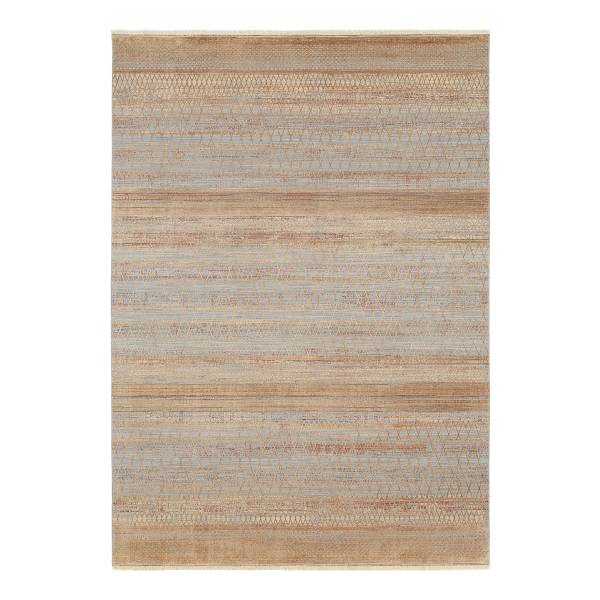 Tappeto a pelo corto Vistaverdentum Poliestere / Viscosa - HellMarrone - 65 x 130 cm