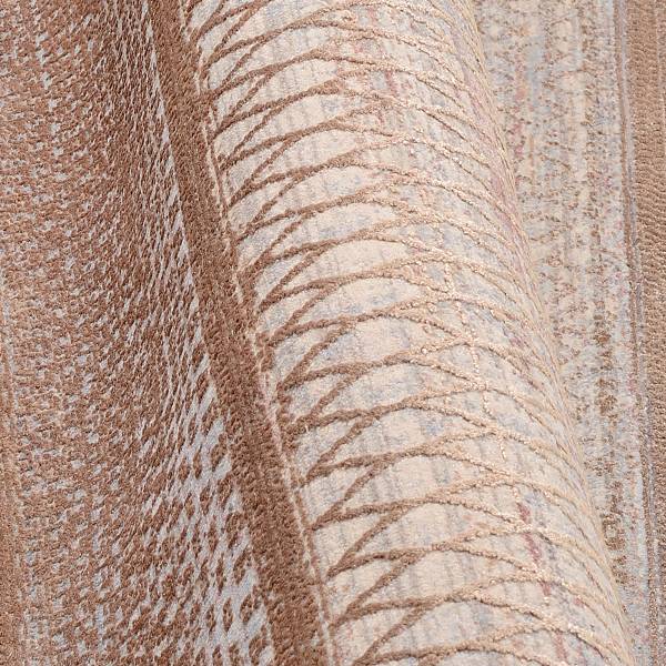 Tappeto a pelo corto Vistaverdentum Poliestere / Viscosa - HellMarrone - 65 x 130 cm