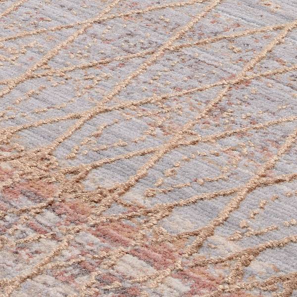 Tappeto a pelo corto Vistaverdentum Poliestere / Viscosa - HellMarrone - 65 x 130 cm