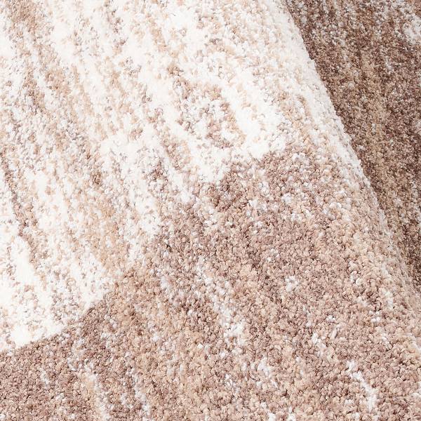 Tappeto a pelo corto Casella Quadro Poliestere - Marrone / Blu - 140 x 200 cm