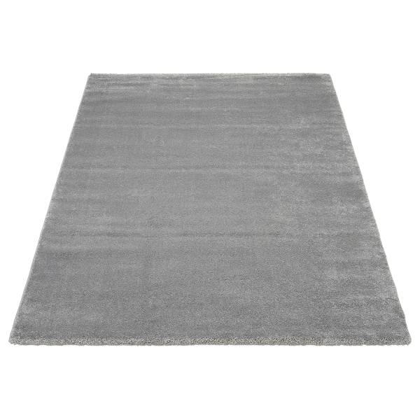 Laagpolig vloerkleed Silentus Bliss polypropeen - grijs - 80 x 150 cm