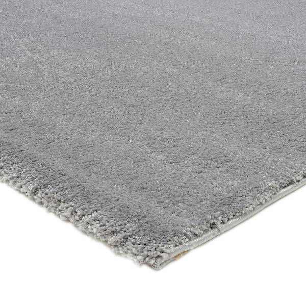 Laagpolig vloerkleed Silentus Bliss polypropeen - grijs - 80 x 150 cm