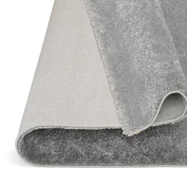 Laagpolig vloerkleed Silentus Bliss polypropeen - grijs - 80 x 150 cm