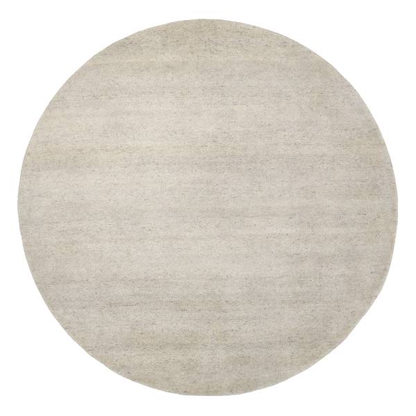 Tappeto di lana Traditio Berberi rotondo lana vergine - Beige / Grigio chiaro - Diametro: 200 cm