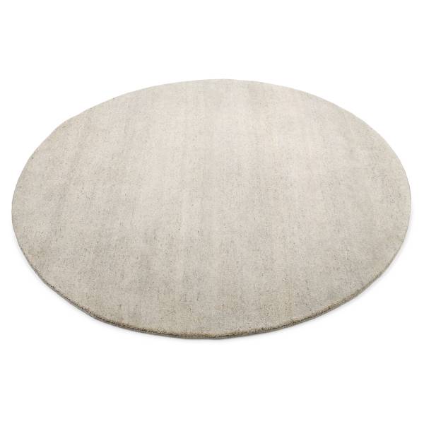 Tappeto di lana Traditio Berberi rotondo lana vergine - Beige / Grigio chiaro - Diametro: 200 cm