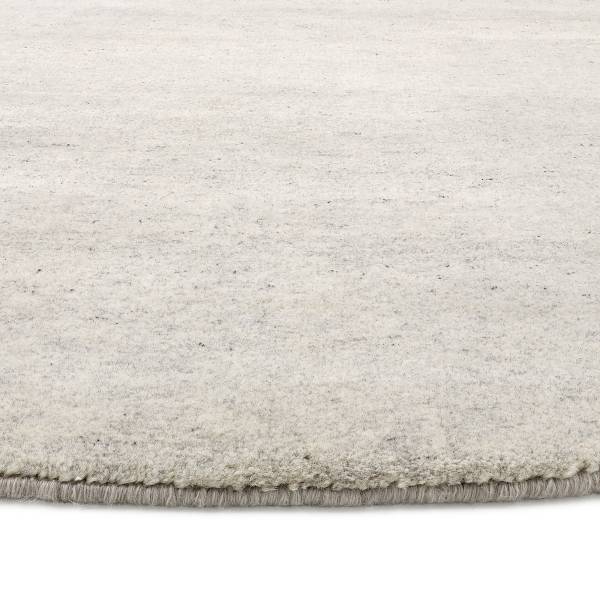 Tappeto di lana Traditio Berberi rotondo lana vergine - Beige / Grigio chiaro - Diametro: 200 cm