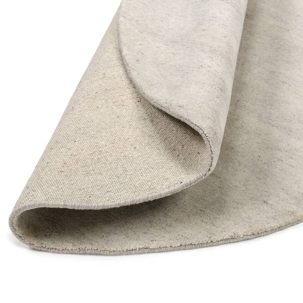Tappeto di lana Traditio Berberi rotondo lana vergine - Beige / Grigio chiaro - Diametro: 200 cm