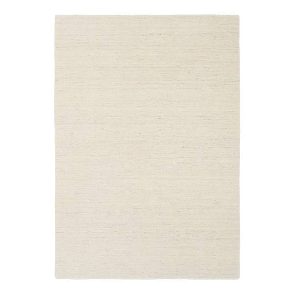 Tappeto di lana Lanabella lana vergine - Bianco crema - 90 x 160 cm
