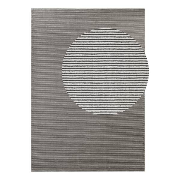 Tappeto a pelo corto Dolomite Polipropilene / Poliestere - Color crema / Color antracite - 200 x 280 cm