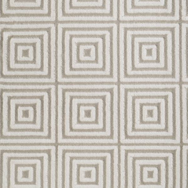 Loper Tourmaline polypropeen/polyester - wit/crèmekleurig