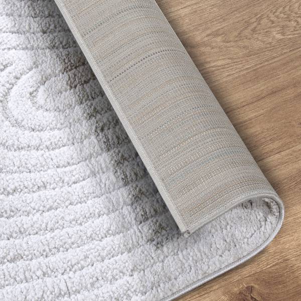 Hochflorteppich Panglao Polyester - Weiß - 120 x 170 cm