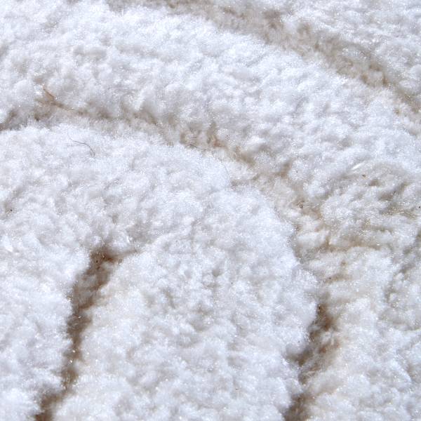 Hochflorteppich Panglao Polyester - Weiß - 120 x 170 cm