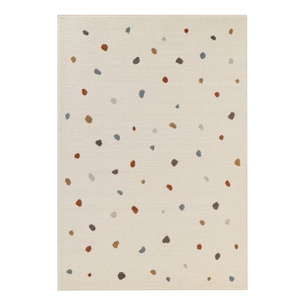 Tappeto per cameretta Funny Dots Polipropilene/ iuta -  crema - 160 x 235 cm