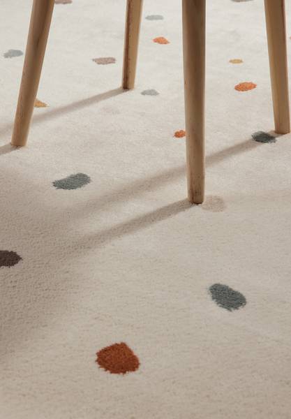 Tappeto per cameretta Funny Dots Polipropilene/ iuta -  crema - 160 x 235 cm