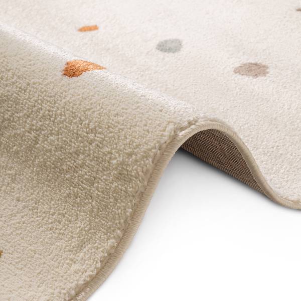 Tappeto per cameretta Funny Dots Polipropilene/ iuta -  crema - 160 x 235 cm