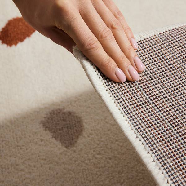 Tappeto per cameretta Funny Dots Polipropilene/ iuta -  crema - 160 x 235 cm