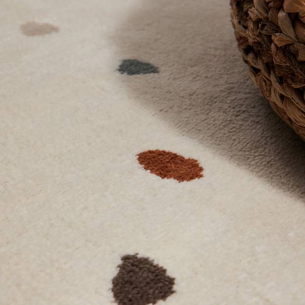 Tappeto per cameretta Funny Dots Polipropilene/ iuta -  crema - 160 x 235 cm
