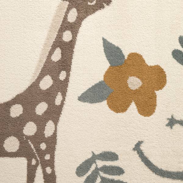 Kinderteppich Animal Safari Polypropylen / Jute - Creme - 160 x 235 cm