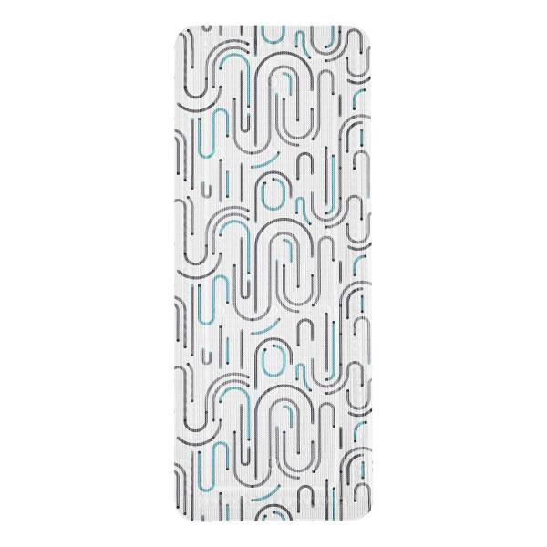 Mat voor badkuip Vision grijs - PVC - 36 x 0.3 x 92 cm