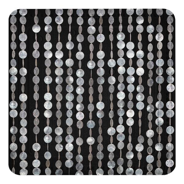Duscheinlage Perla Schwarz - PVC - 55 x 0.3 x 55 cm