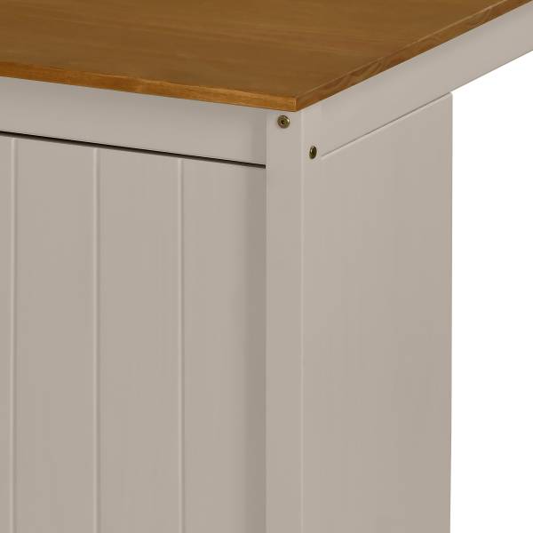 Isola da cucina con anta Belleria legno massello - Beige