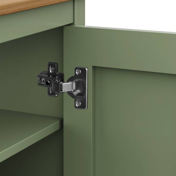 Waschbeckenunterschrank Belleria Typ B Massivholz - Grün