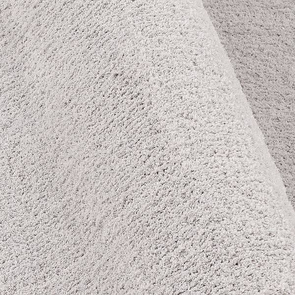 Tappeto a pelo lungo Plushia Uni poliestere - Grigio - 140 x 200 cm