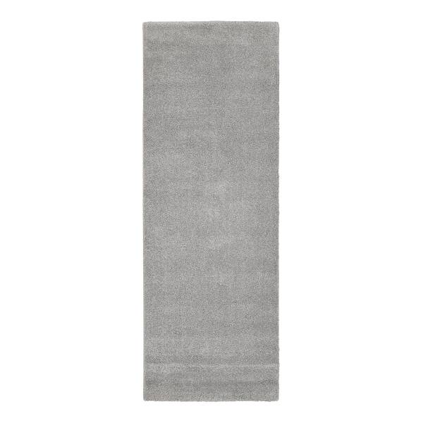 Tapis de couloir Moss Mono Polypropylène - Gris - 80 x 300 cm