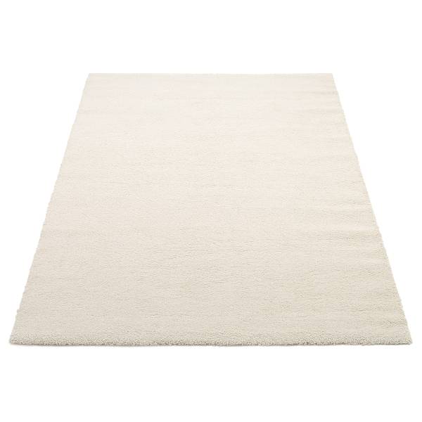 Laagpolig vloerkleed Moss Mono polypropeen - gebroken wit - 200 x 200 cm