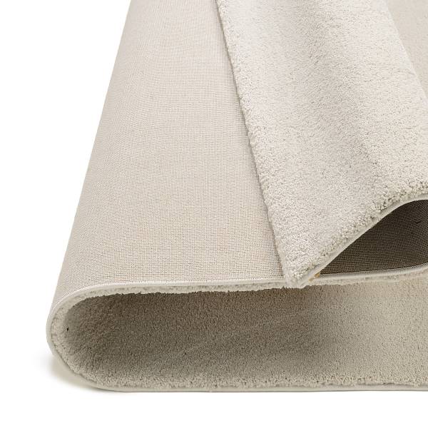 Laagpolig vloerkleed Moss Mono polypropeen - gebroken wit - 200 x 200 cm