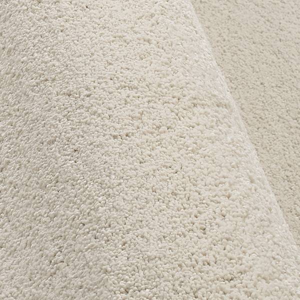 Laagpolig vloerkleed Moss Mono polypropeen - gebroken wit - 200 x 200 cm