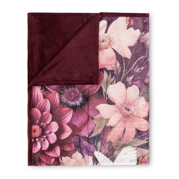 Plaid No.33138 Bordeaux - velours