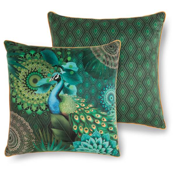 Dekokissen No.33134 Dunkelgrün - Samt