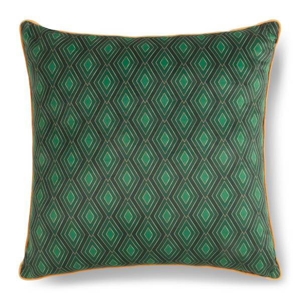 Dekokissen No.33134 Dunkelgrün - Samt