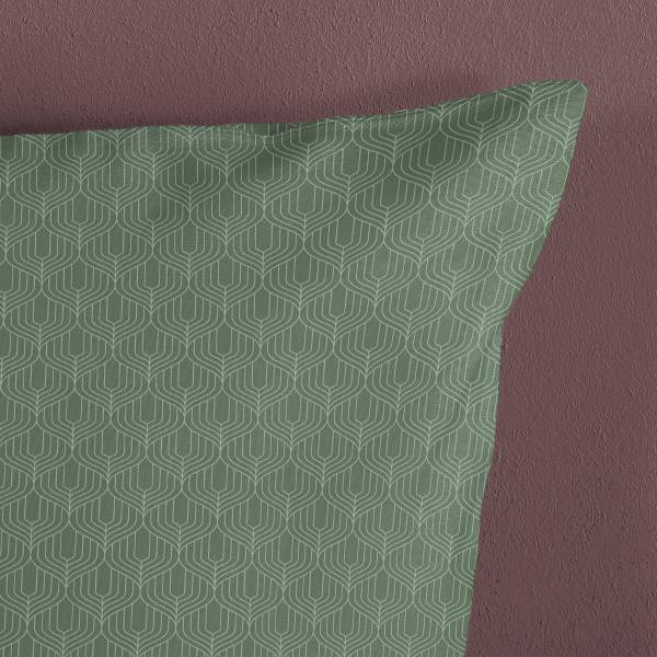 Kopfkissenbezug No.33173 Dunkelgrün - Baumwollsatin