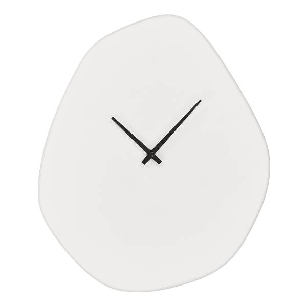 Wanduhr Vienna Weiß - Beton - 28 x 33 x 6 cm