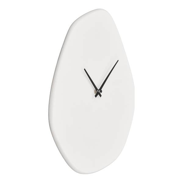Wanduhr Vienna Weiß - Beton - 28 x 33 x 6 cm