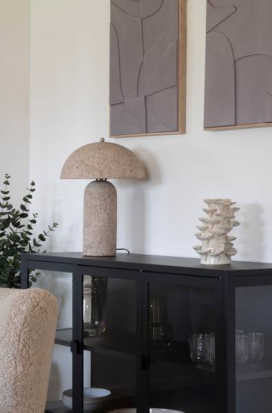 Dekofigur Beben Beige - Steingut - 18 x 24 x 15 cm