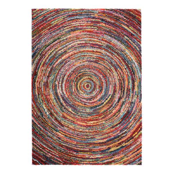 Tappeto a pelo lungo Circolo Vivace Polipropilene - Multicolore - 80 x 150 cm