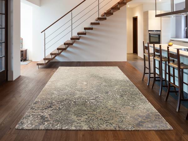 Kurzflorteppich Palmara Isle Polypropylen - Grün / Beige - 65 x 130 cm