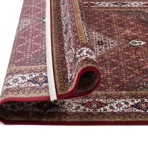 Tapis à poils courts Caravansary Viscose - Rouge - 120 x 180 cm