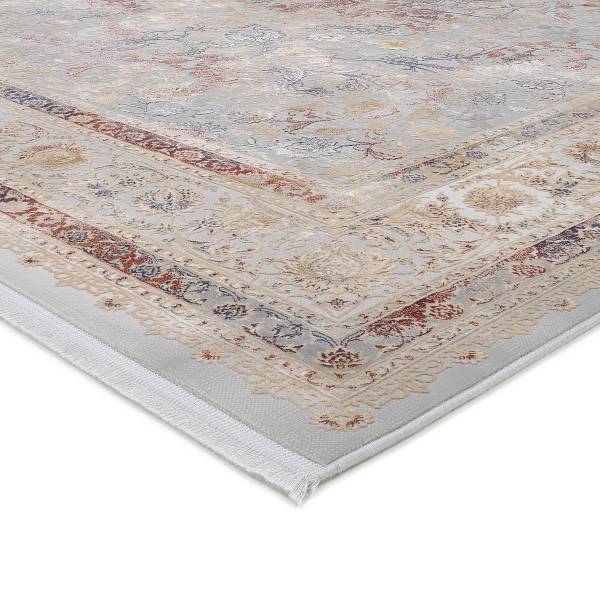 Kurzflorteppich Trama Preziosa Polyacryl / Modal - Grau - 300 x 400 cm