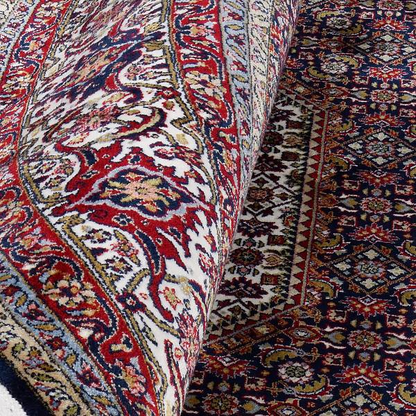 Tappeto Caravansary rotondo Viscosa - Rosso / Blu - Diametro: 200 cm