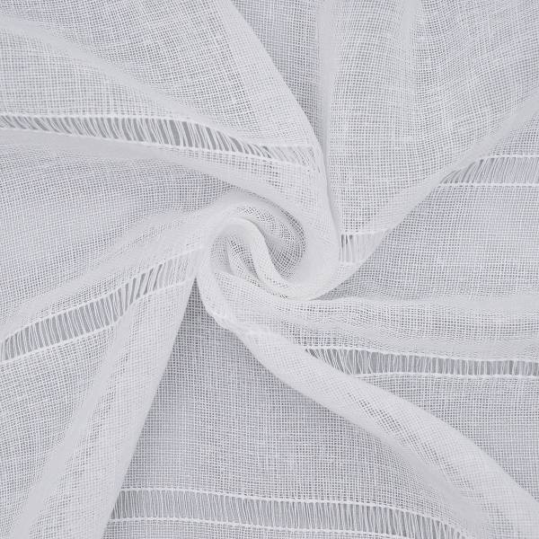 Voilage Ajhar Blanc - Tissu - 90 x 140 cm