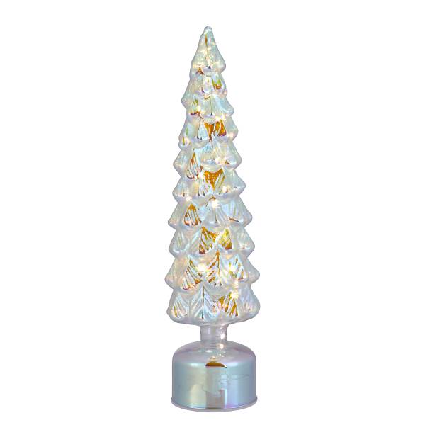 LED-Tanne XMAS rotierend Glas - Höhe: 40 cm