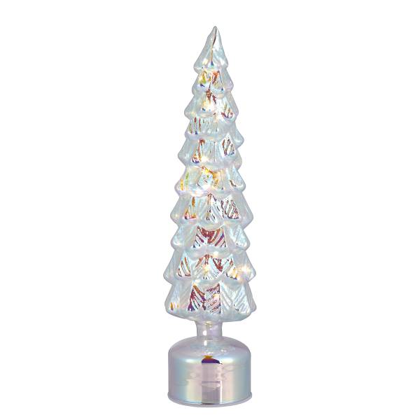 LED-Tanne XMAS rotierend Glas - Höhe: 40 cm