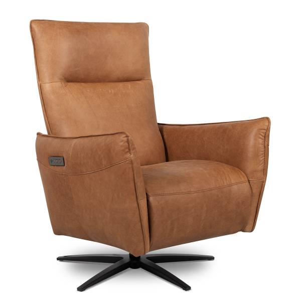 Relaxsessel Mozolum Echtleder Arelia: Cognac
