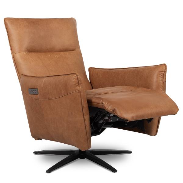 Relaxsessel Mozolum Echtleder Arelia: Cognac